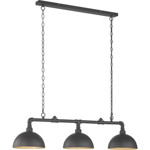 Pendelleuchte FISCHER & HONSEL Leitung Lampen Gr. 3 flammig, Höhe: 25 cm, braun (sand schwarz) Pendelleuchten und Hängeleuchten
