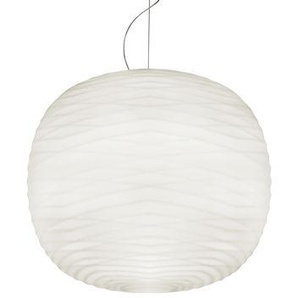Pendelleuchte Gem LED My Light glas weiß / Geblasenes Glas - Bluetooth - Foscarini - Weiß