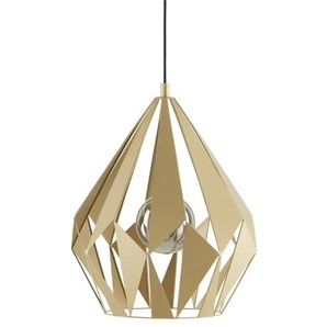 Pendelleuchte - gold - Materialmix - 110 cm - 38.5 | Möbel Kraft