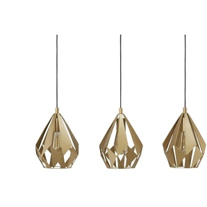 Pendelleuchte - gold - Materialmix - 80,5 cm - 110 cm - cm 20,5 | Möbel Kraft
