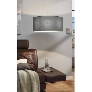Pendelleuchte III 53cm Grau/Grau Mischgewebe E27