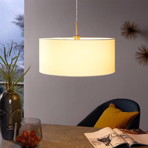 Pendelleuchte III 53cm Weiß/Weiß Mischgewebe E27