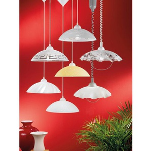 Pendelleuchte III Ø 35cm Weiß Material: Glas, Kunststoff E27