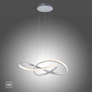 Pendelleuchte JUST LIGHT MARIA Lampen Gr. 1 flammig, Höhe: 120 cm, grau (aluminiumfarben) LED Hängeleuchten und Pendelleuchten