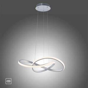 Pendelleuchte JUST LIGHT MARIA Lampen Gr. Höhe: 120 cm, grau (aluminiumfarben) Pendelleuchten und Hängeleuchten LED, dimmbar, Switchmo