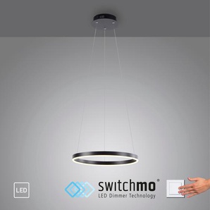 Pendelleuchte JUST LIGHT RITUS Lampen Gr. Ø 3,9 cm, grau (anthrazit) LED Hängeleuchten und Pendelleuchten LED, dimmbar, Switchmo