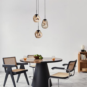 Pendelleuchte Lava IX Ø 35cm Gold/Schwarz/Gold Stahl, pulverbeschichtet Glas E27