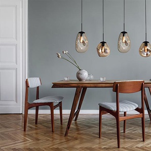 Pendelleuchte Lava V 130 x 165 x 24cm Gold/Schwarz/Gold Stahl, pulverbeschichtet Glas E27