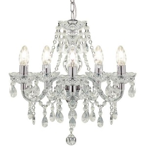 Pendelleuchte Marie I Ø 48cm Silber/Durchsichtig Hauptmaterial: Metall Sekundärmaterial: Kunststoff E14