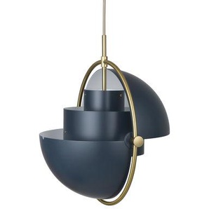 Pendelleuchte Multi-Lite Large metall blau / Ø 36 cm - Modular & ausrichtbar / Neuauflage des Originalmodells 1972 - Gubi - Blau