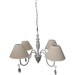 Pendelleuchte NÄVE Vintage Lampen Gr. 4 flammig, Ø 16 cm Höhe: 15 cm, beige (natur) Pendelleuchten und Hängeleuchten