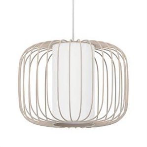Pendelleuchte Terrarosa Ø 29cm Beige Mischgewebe E27