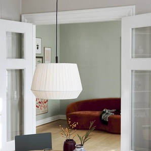 Pendelleuchte Ø 40cm Weiß/Weiß Baumwollstoff E27