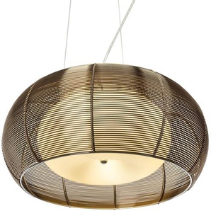 Pendelleuchte Relax III Ø 40cm Kupfer/Weiß Hauptmaterial: Glas / Eisen, lackiert Sekundärmaterial: Stahl, verchromt E27
