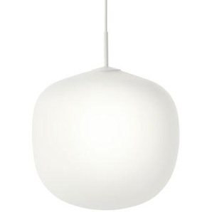Pendelleuchte Rime glas weiß / Ø 45  - Mundgeblasenes Glas - Muuto - Weiß