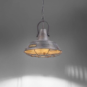 Pendelleuchte Samia VI 40 x 120 x 40cm Silber Eisen, gebürstet E27