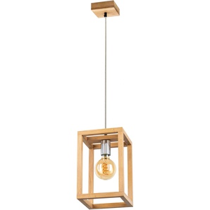 Pendelleuchte SPOT LIGHT KAGO Lampen Gr. 1 flammig, Höhe: 120 cm, braun (eichefarben, chromfarben) Pendelleuchten und Hängeleuchten