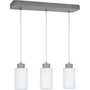 Pendelleuchte SPOT LIGHT KARLA Lampen Gr. Ø 10 cm Höhe: 110 cm, grau (betongrau, weiß) Pendelleuchten und Hängeleuchten