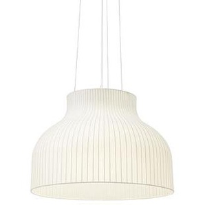 Pendelleuchte Strand Open plastikmaterial textil weiß / Ø 60 cm - Kokon-Kunstharz - Muuto - Weiß