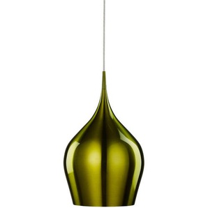 Pendelleuchte, Grün, Metall, 160 cm, höhenverstellbar, Lampen & Leuchten, Innenbeleuchtung, Hängelampen, Pendelleuchten