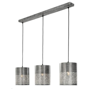 Pendelleuchte Rusty, grau, 100 cm