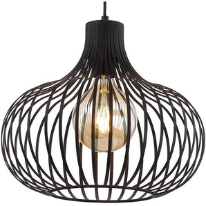 Pendelleuchte Vorey I Ø 40cm Schwarz/Schwarz Material: Metall Metallart: Eisen Oberfläche Metall: Foliert E27