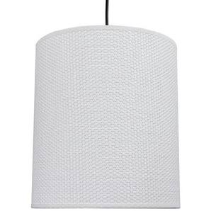 Pendelleuchte ¦ weiß ¦ Stoff ¦ Maße (cm): B: 25 H: 108 T: 25