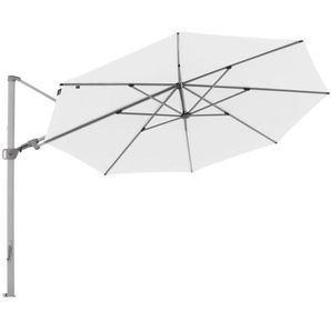 Pendular Ampelschirm ø 340 cm rund Sonnenschirm Pendelschirm 5 Farbvarianten Weiss 07 - Knirps