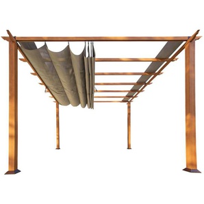 Pergola , Metall , 350x235x350 cm , Sonnen- & Sichtschutz, Pavillons