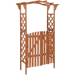 Pergola mit Tor 116x40x204 cm Massivholz Tanne