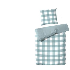 Perkal Bettwäsche-Set - grün - Materialmix - 200 cm - 1 cm | Möbel Kraft