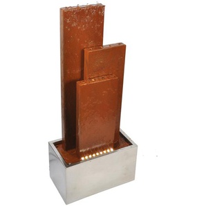 Perspections® Springbrunnen Chile Höhe 104 Cm Mit Led-beleuchtung Und 3 Wasserwänden Aus Cortenstahl Und Edelstahl Gartenbrunnen Zimmerbrunnen E1692A38A1FC456F81FC8FAF8EF82C5E