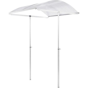 Pflanzenschutzdach BECKMANN Modell 1 Gewächshäuser Gr. B/T: 112 cm x 100 cm, silberfarben Pflanzenschutz höhenverstellbar 80-180 cm