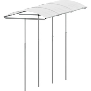 Pflanzenschutzdach BECKMANN Modell 1 Gewächshäuser Gr. B/T: 112 cm x 300 cm, silberfarben Pflanzenschutz höhenverstellbar 80-180 cm