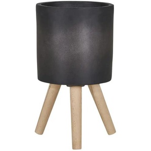 Pflanzgefäß | grau | Magnesia,Holz | 26 cm | 25.0 |