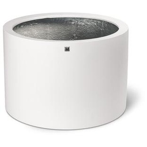 Pflanzgefäß Tribeca Shape weiß matt, Designer fleur ami, 40 cm