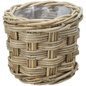 Pflanzkorb - braun - Rattan,Kunststoff - 16 cm - 18.0 | Möbel Kraft