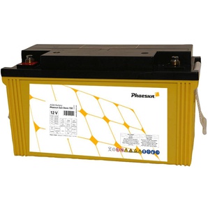 PHAESUN Solar-Akkus AGM Sun Store 150 Akkumulatoren Gr. 12 V 154000 mAh, gelb (gelb, schwarz) Solartechnik