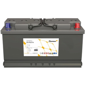 PHAESUN Solar-Akkus Eco Store 235 Akkumulatoren 235 Ah (C100), 210 Ah (C20), 12 VDC Gr. 12 V 235000 mAh, grau Solartechnik