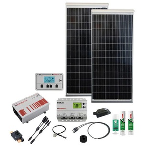 PHAESUN Solaranlage Caravan Kit, Base Camp Aero, MPPT DC240W AC400W, 12V Solarmodule silberfarben (silber) Solartechnik