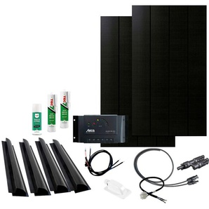 PHAESUN Solaranlage Caravan Kit, Sun Pearl 200 W Solarmodule schwarz Solartechnik