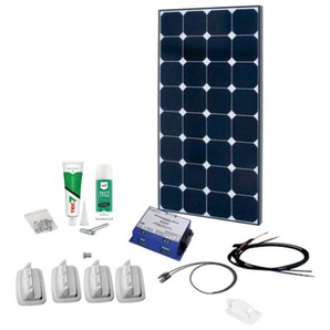PHAESUN Solaranlage SPR Caravan Kit, Solar Peak MPPT LRM1218 120 W Solarmodule schwarz-weiß (schwarz, weiß) Solartechnik