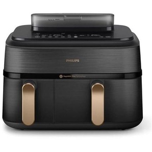 Philips 5000 Series NA552 - double hot air fryer - black stainless steel