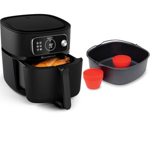 PHILIPS Heissluftfritteuse Airfryer XXL Kombi HD9876/90, mit 8,3 l, Rapid CombiAir Technologie, schwarz, B:33,5cm H:35,1cm T:44,7cm, Fritteusen, 22 Kochfunktionen, QuickClean und WiFi Konnektivität