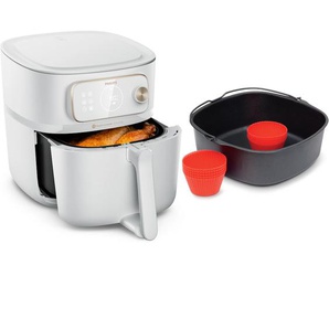 PHILIPS Heissluftfritteuse Airfryer XXL Kombi HD9876/90, mit 8,3 l, Rapid CombiAir Technologie, weiß, B:33,5cm H:35,1cm T:44,7cm, Fritteusen, 22 Kochfunktionen, QuickClean und WiFi Konnektivität