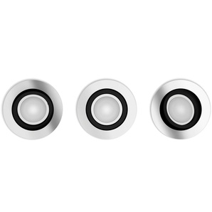 Philips Hue Einbauleuchte White Ambiance Milliskin Einbauspot 3-flammig 3 x 350lm, LED wechselbar, Warmweiß