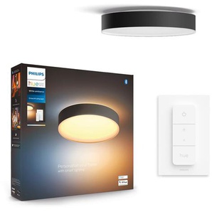 Philips Hue Enrave mittelgroe Deckenleuchte Schwarz