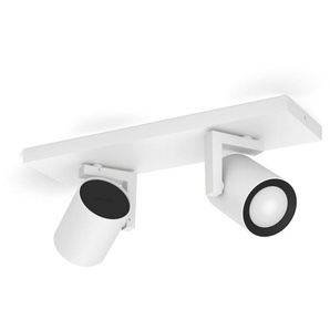 Philips Hue LED Deckenspot White & Color Ambiance Argenta Spot 2-flammig 2 x 4.2W, LED wechselbar, Farbwechsler
