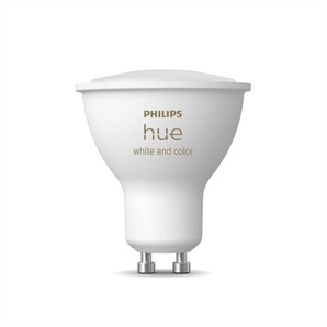 Philips HUE Led-Leuchtmittel White & Color Ambiance , Weiß , Kunststoff , Gu10 , 4,2 W , 5.8 cm , LED Beleuchtung, LED Leuchtmittel