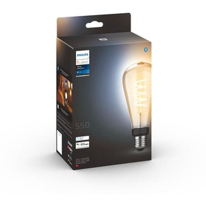Philips HUE Led-Leuchtmittel White Ambiance Filament , Weiß , Kunststoff , E27 , 7 W , 17.1 cm , LED Beleuchtung, LED Leuchtmittel